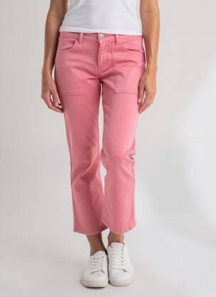 Pantalon 7/8 stretch taille normale rose CREAM femme