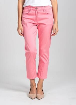 Pantacourt stretch taille normale rose ZERRES femme