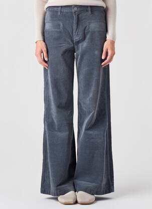 Pantalon flare stretch taille haute gris HAPPY femme