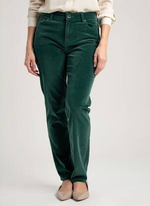 Pantalon slim stretch taille normale vert KANOPE femme