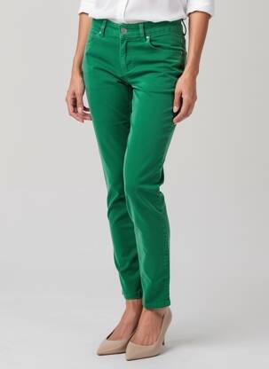 Pantalon slim stretch taille normale vert OUI femme