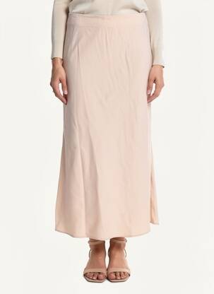 Jupe longue taille normale beige YERSE femme