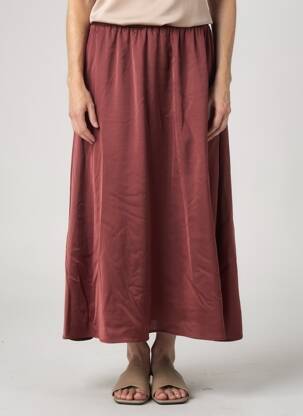 Jupe longue coupe droite rouge SCHOOL RAG femme