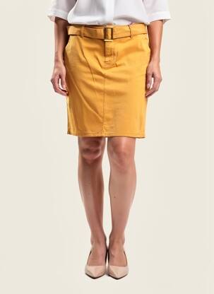Jupe courte poches orange KANOPE femme