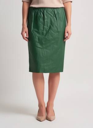 Jupe mi-longue taille normale vert SCHOOL RAG femme