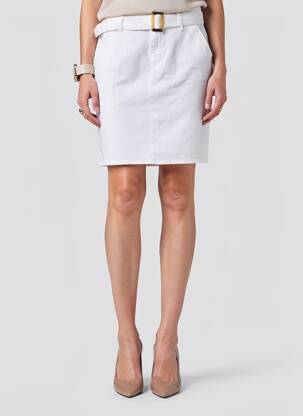 Jupe courte poches blanc KANOPE femme