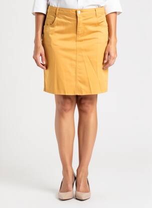 Jupe courte poches jaune LOLA ESPELETA femme