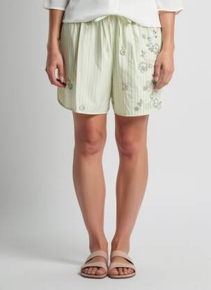 Short taille normale taille normale vert DE ROYAL femme