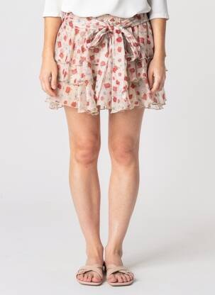 Jupe short stretch rouge LUMINA femme