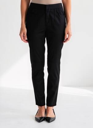 Pantalon slim taille élastique taille normale noir STREET ONE femme