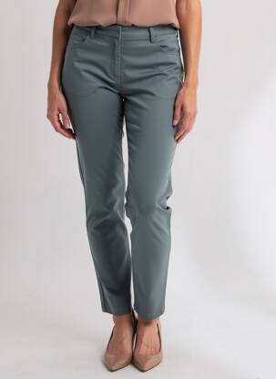 Pantalon slim tissage popeline taille normale gris KANOPE femme