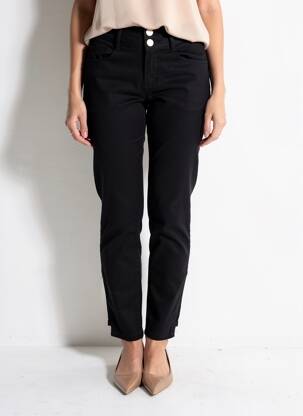 Pantalon slim taille haute taille haute noir LOLA ESPELETA femme