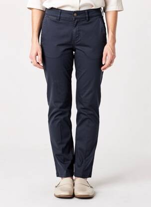 Pantalon chino stretch taille normale bleu HAPPY femme