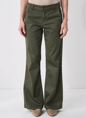 Pantalon flare taille normale taille normale vert HAPPY femme
