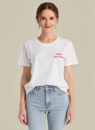 T-shirt stretch manches courtes blanc ALTAMIRA femme