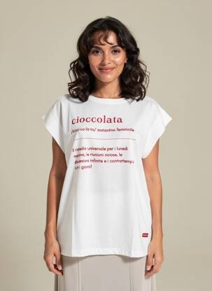 T-shirt imprimé fantaisie manches courtes blanc CIVICO 1 femme