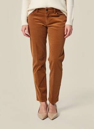 Pantalon slim stretch taille normale jaune CIMARRON femme
