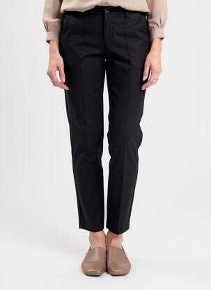 Pantalon chino tissage popeline taille normale noir STREET ONE femme