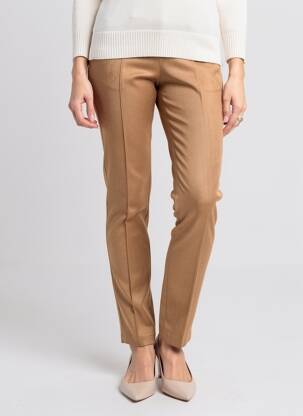 Pantalon slim taille élastique taille normale beige STREET ONE femme
