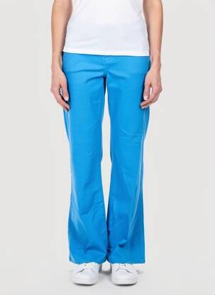 Pantalon flare stretch taille normale bleu HAPPY femme