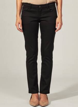 Pantalon slim stretch taille normale noir KANOPE femme