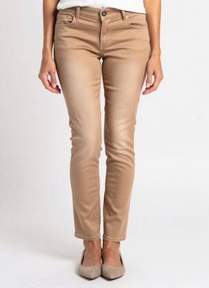 Pantalon slim stretch taille normale marron STREET ONE femme