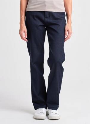 Pantalon droit stretch taille normale bleu KANOPE femme