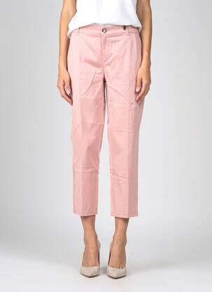 Pantalon chino tissage popeline taille normale rose STREET ONE femme