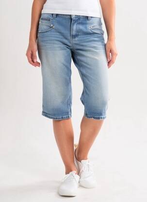 Bermuda taille basse taille basse bleu FREEMAN T.PORTER femme