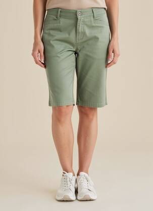 Bermuda taille basse taille basse vert STREET ONE femme