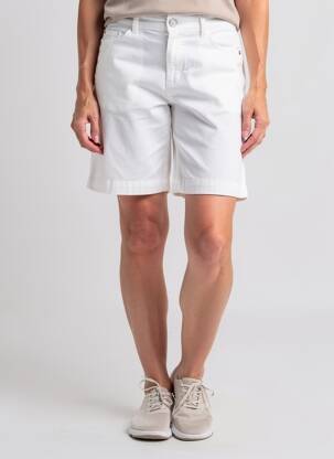 Bermuda tissage popeline taille normale blanc STREET ONE femme