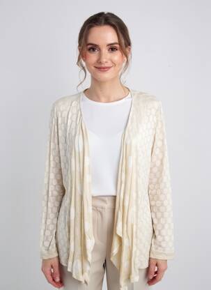 Gilet manches longues stretch or AKELA KEY femme