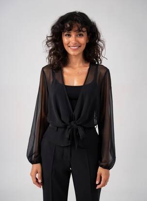 Top manches longues manches longues noir RINASCIMENTO femme