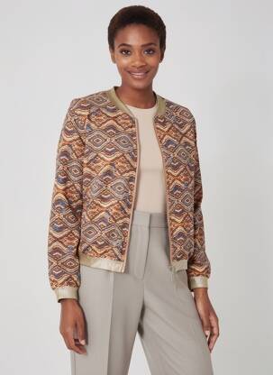 Blouson effet matière satinée jaune SARAH JOHN femme