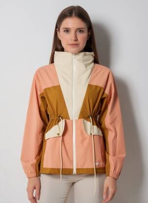 Coupe-vent manches longues a capuche rose OOF WEAR femme