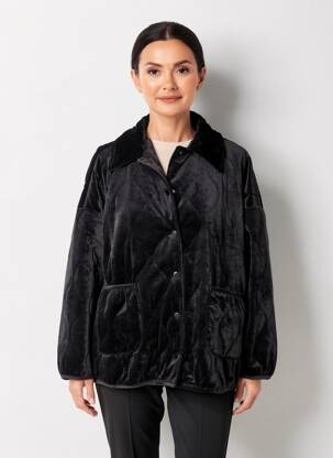 Blouson poches noir HOD femme