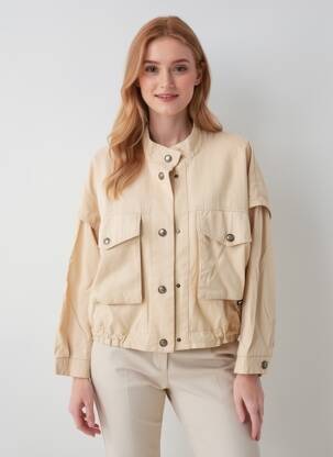 Veste casual col rond beige OOF WEAR femme