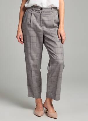 Pantalon 7/8 taille élastique taille normale gris ROSEANNA femme