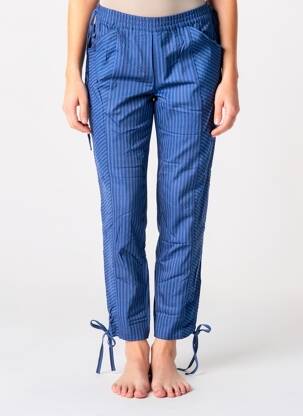 Pantalon slim taille élastique taille normale bleu ROSEANNA femme