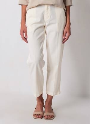 Pantalon 7/8 stretch taille normale blanc MKT STUDIO femme