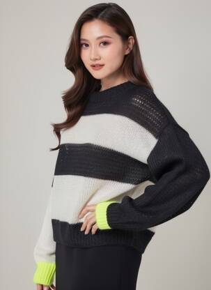 Pull stretch manches longues noir ROSEANNA femme