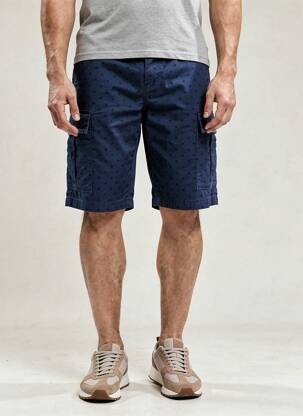 Bermuda tissage popeline taille normale bleu S.OLIVER homme