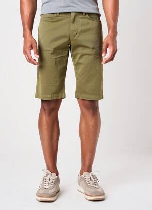 Bermuda tissage popeline taille normale vert S.OLIVER homme