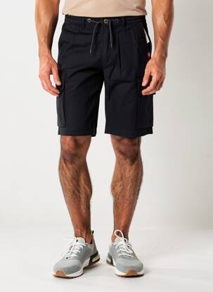 Bermuda taille élastique taille normale noir COFOX homme