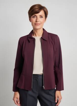 Veste casual coupe cintrée violet GEVANA femme