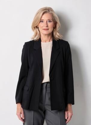 Blazer poches noir GEVANA femme