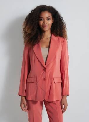 Blazer poches orange DIVILUNE femme