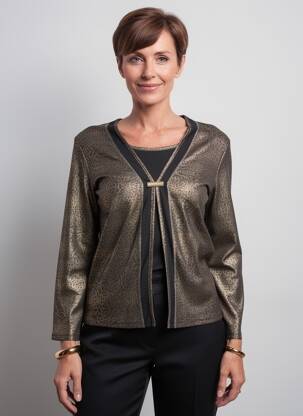 Top manches longues manches longues or GEVANA femme