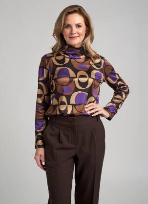 T-shirt manches longues manches longues violet GEVANA femme