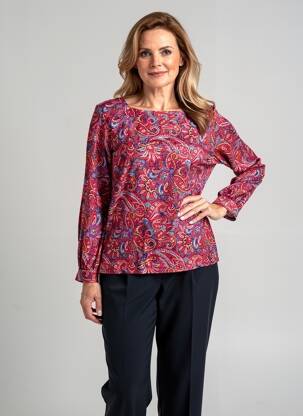 Top manches longues manches longues rose GEVANA femme